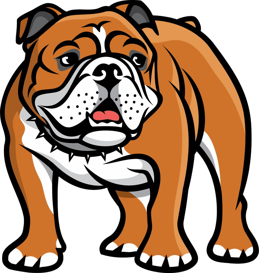 The Big Dawgs league bulldog mascot